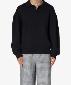 Collared Sweater - Black